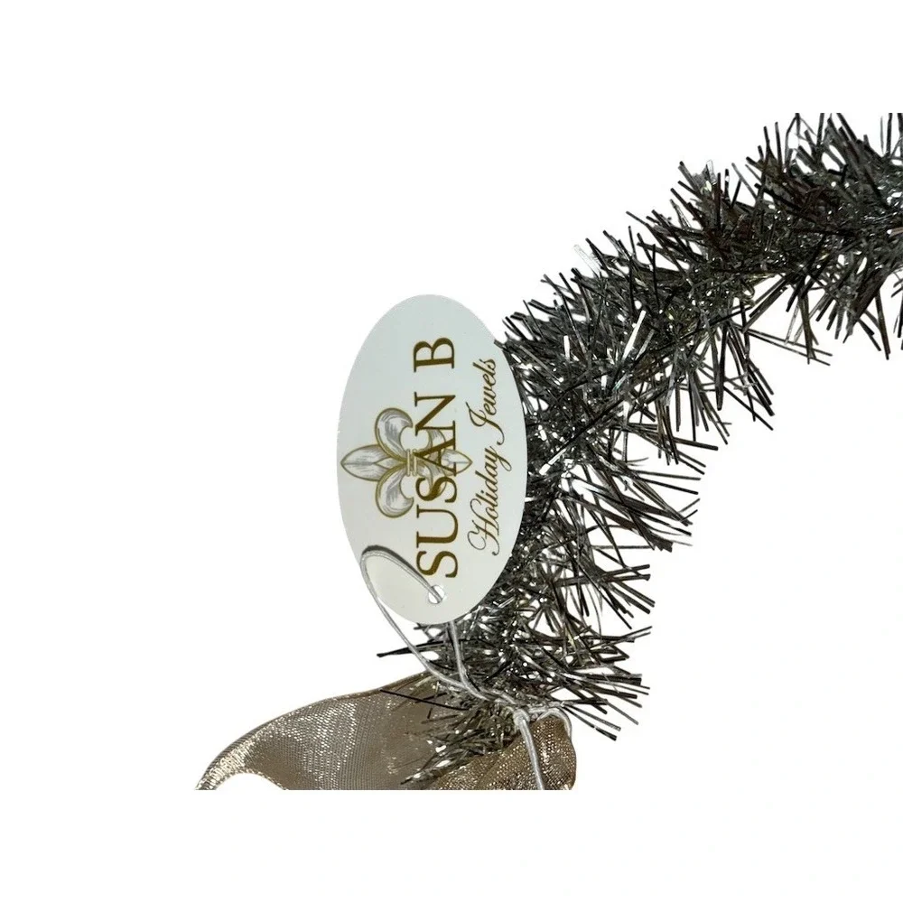 Susan B Holiday Jewels Irish‎ Setter Dog Christmas Ornament Wreath 4in Christmas